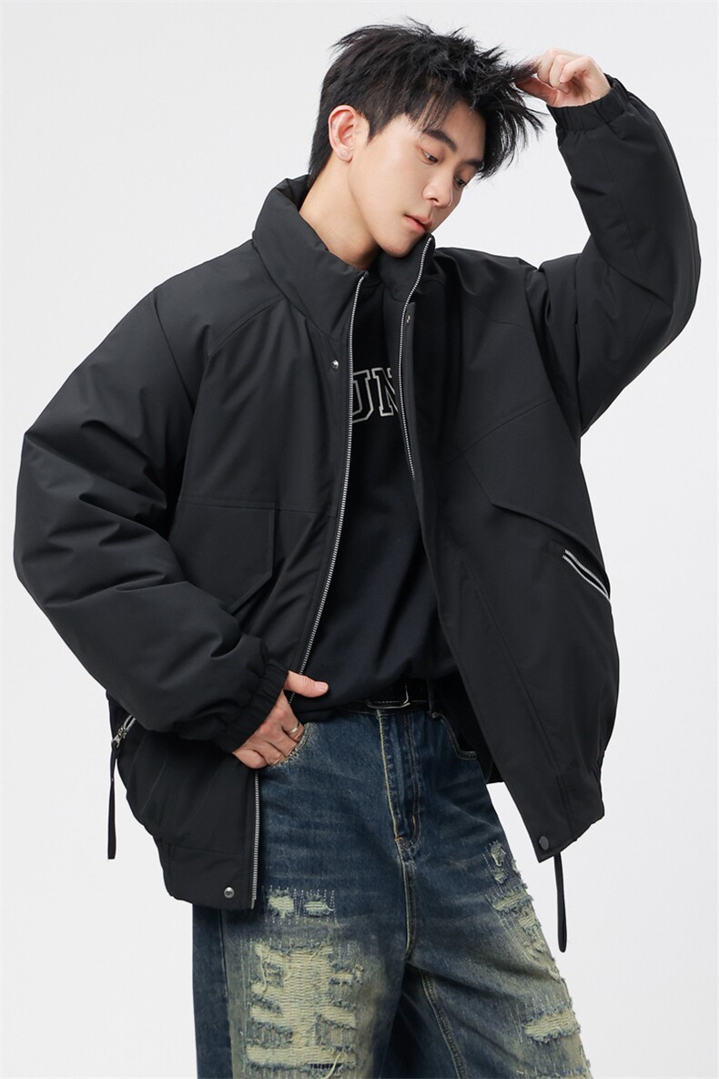 自家图有视频复古加绒毛领外套棉衣新款连帽派克棉服M2572p85,男装棉衣,电商D315