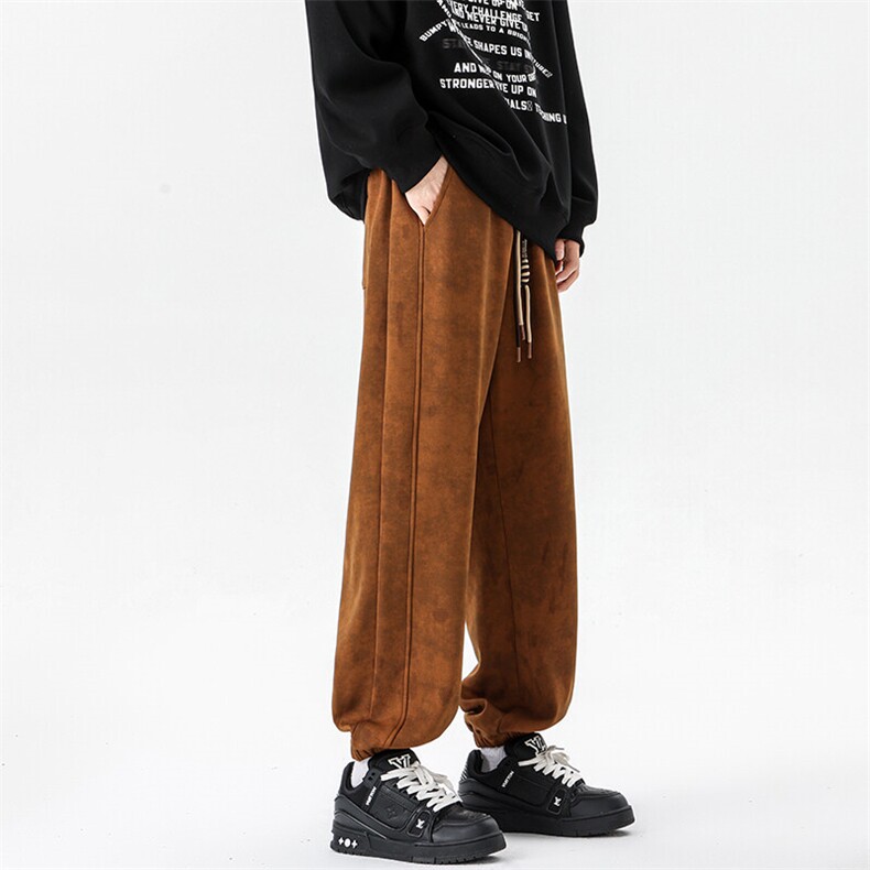 8XL-M春季束脚休闲卫裤男大码痞帅脏脏休闲百搭裤子KZ022特价P40,男装休闲裤,电商B312