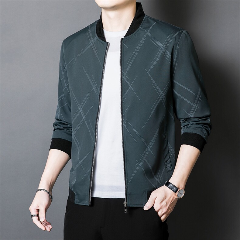 店主风宽松夹克商务风百搭落肩简约上衣外套YHJK-8803-P45，男装夹克，星座717