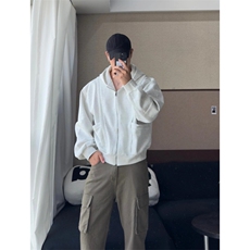 春季重磅设计感卫衣男生宽松解构浅纯色立体裁剪小众帽衫外套男士，男装卫衣，星座506A