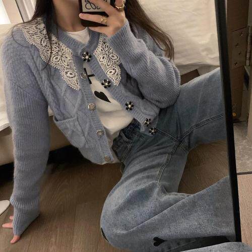 1335娃娃领开衫，女装，XTZ style