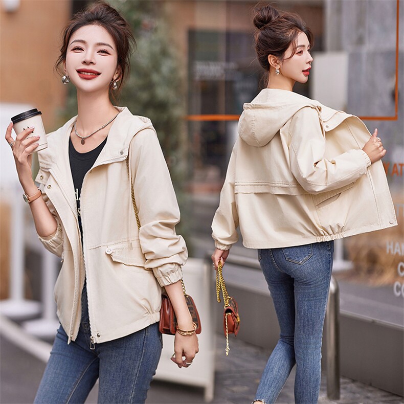 女士短外套2024春秋季新款时尚小个子二八月今年流行爆款夹克风衣，女装短外套，以桐