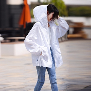 【有防晒报告】轻薄防晒衣女夏宽松大码防紫外线户外防晒服外套图片