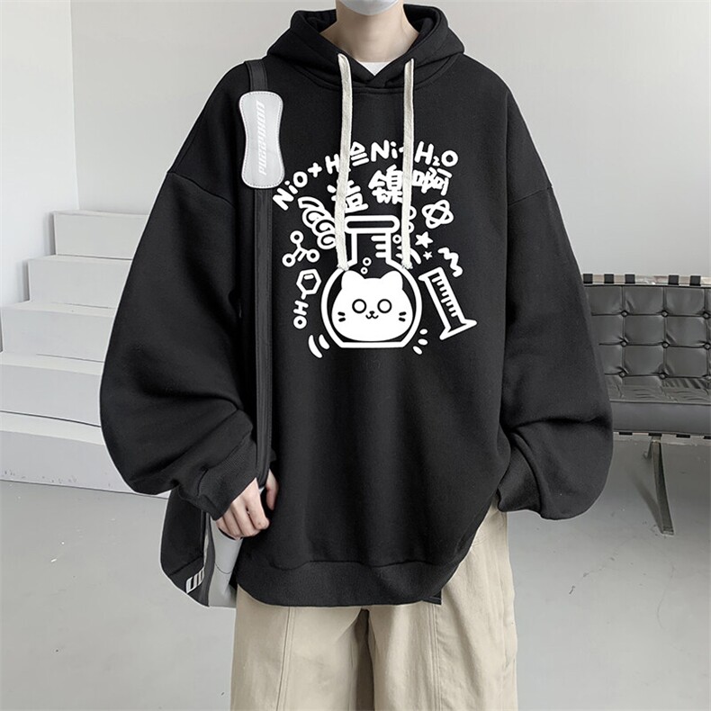 连帽卫衣男大码胖子帽衫大号运动服WY2421-P35图片