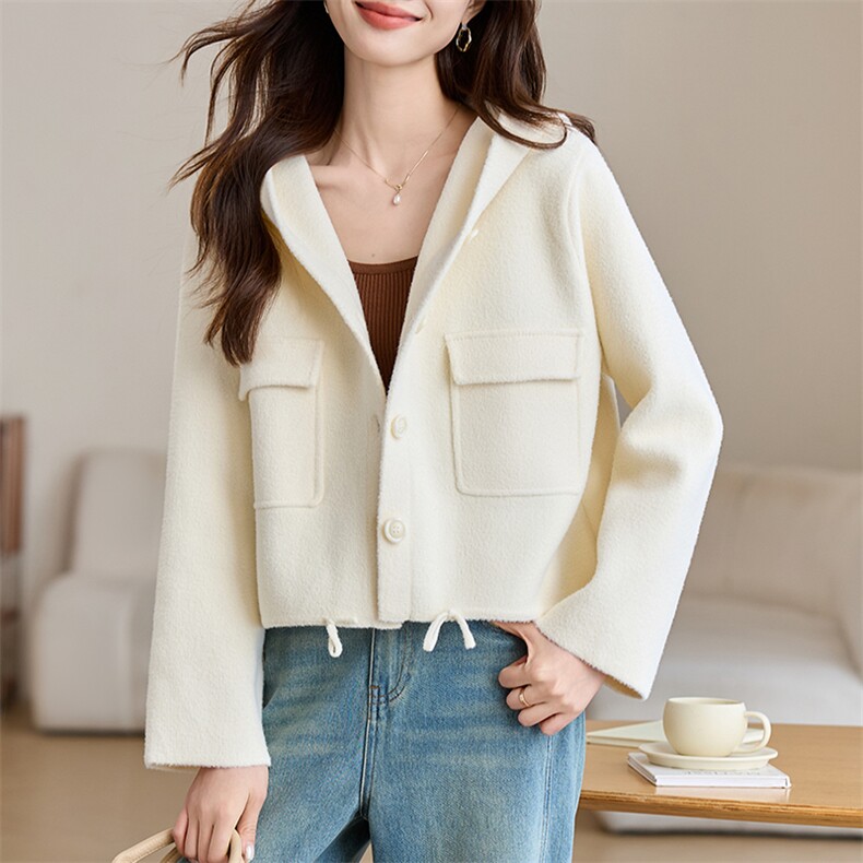 时尚减龄针织开衫女春装2025新款设计感好看别致休闲百搭毛衣外套，女装针织衫/毛衣，韩然一族