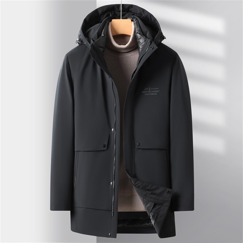 V3133钱塘2020-3冬季厚款商务休闲中年男士85鹅绒羽绒服P273,男装羽绒服,钱塘207-3