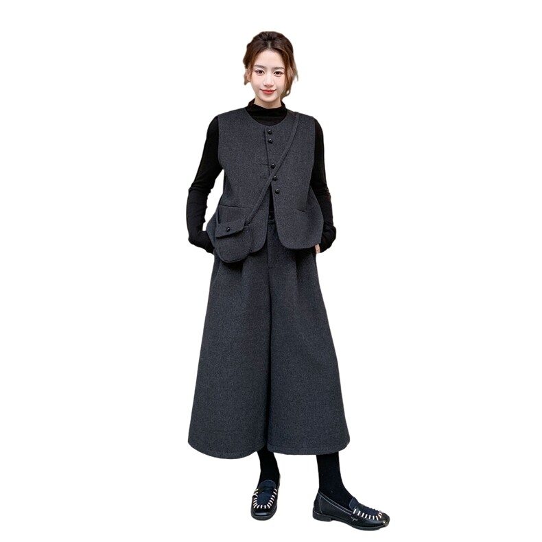 现货高转化好数据秋冬季新款毛呢料套裤4件套装女潮8691P228K348,女装套装/套裙,浙宝182A