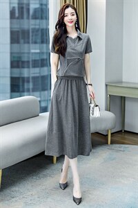 法式大码连衣裙两件套夏装2025新款女装洋气减龄气质显瘦套装裙子图片