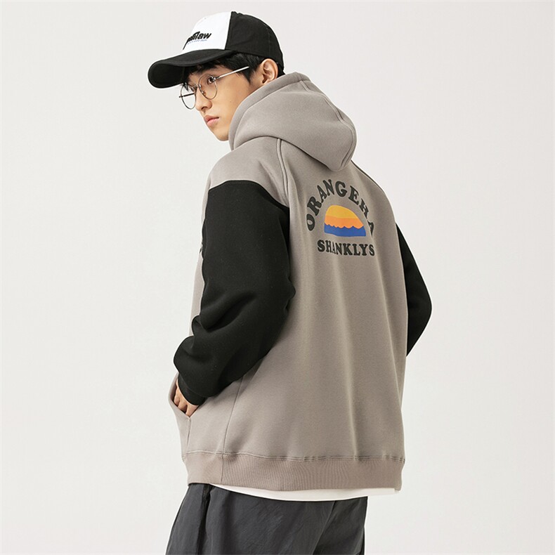 2026冬季新款男日系潮牌字母印花宽松加绒加厚连帽卫衣WY552-F98,男装卫衣,电商A101（原外27）