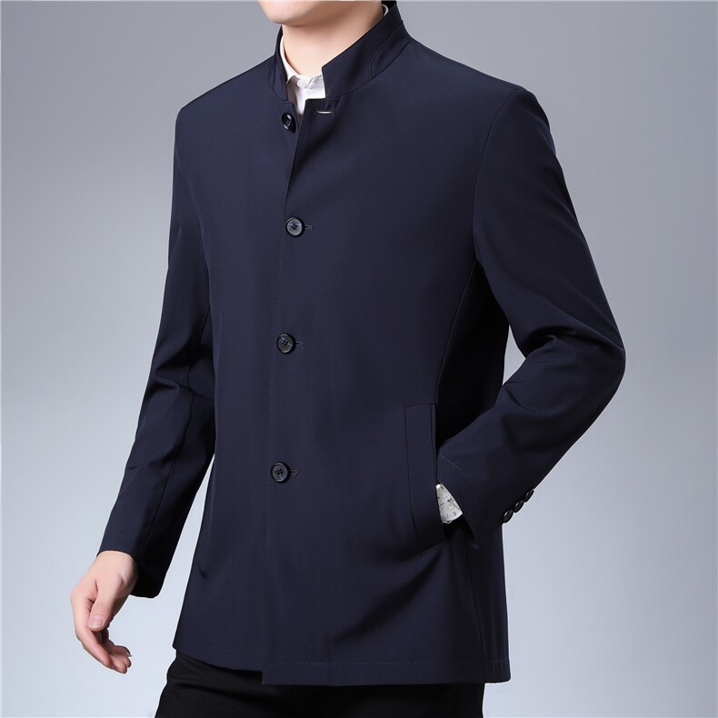 高品质新款秋季休闲外套上衣中老年夹克中年爸爸装ZL9501-P150,男装中老年男装,电商B212（原钱塘6029）