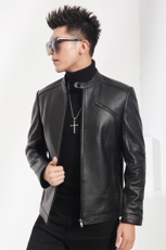 2023秋冬新款海宁皮衣男牛皮夹克韩版机车男装P600，男装皮衣，电商B360