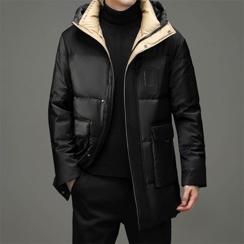 冬季新款中青年羽绒服爸爸装加厚棉衣保暖外套DFLDY10003-P300,男装羽绒服,电商B212（原钱塘6029）