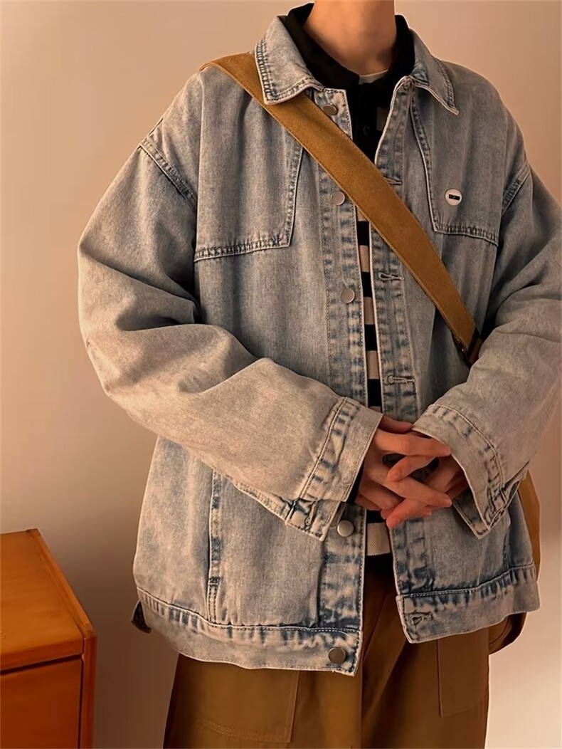 美式hiphop外套男春秋ins潮扎染牛仔衣CT602P60,男装夹克,星座1116-2