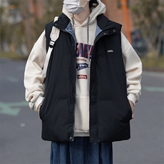 日系复古纯色服秋冬美式户外机能防水立领马甲背心男W6280-P54，男装背心/马甲，星座512-3