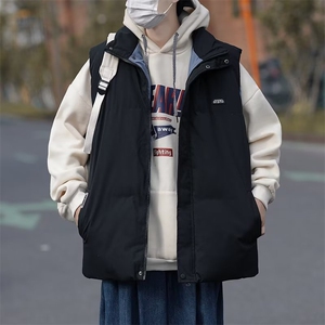 日系复古纯色服秋冬美式户外机能防水立领马甲背心男 W6280-P54图片