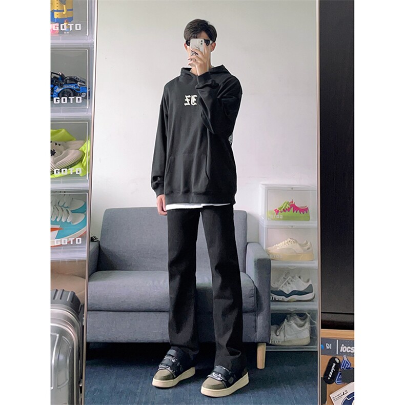 B221美式ins高街暗黑小众修身弹力休闲牛仔裤LK23010-P60控78,男装牛仔裤,电商B221