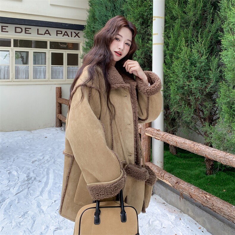 25冬新款皮毛一体棉服5557-P225-K338,女装棉衣/棉服,2C305