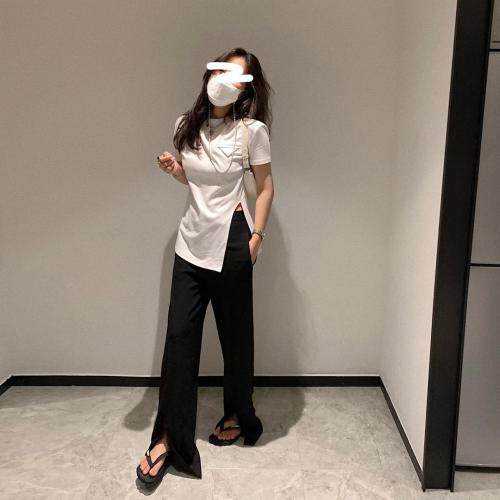 开叉三角t，女装，XTZ style