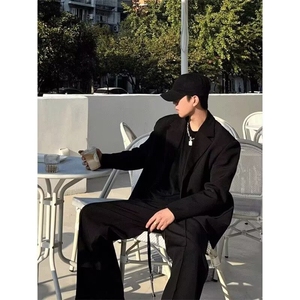 1506/QVS1000/P49新中式中山装高级感痞帅立领西装外套垫肩西服图片