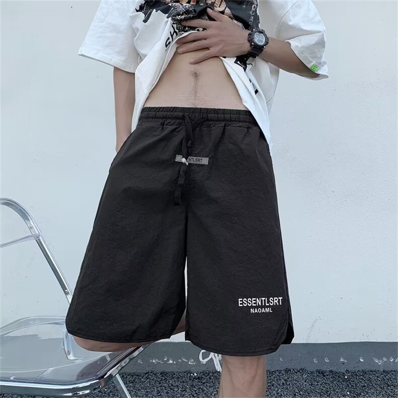 夏装休闲短裤男潮牌ins宽松休闲中裤百搭韩版五分裤K0180-P30,男装休闲裤,星座308B-2