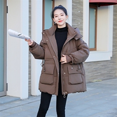 2024冬季新款时尚潮流女装羽绒服修身显瘦保暖外套，女装羽绒服，曼琳思菲