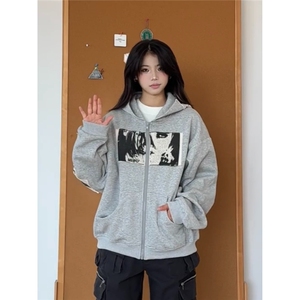 美式高街卫衣外套男女春秋季宽松卫衣WY229-P58图片