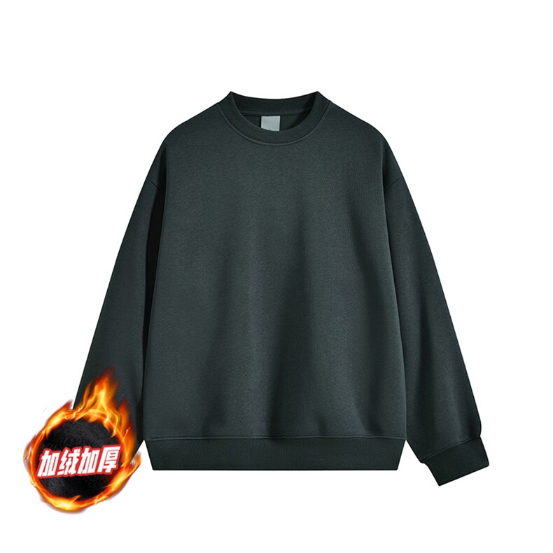 重磅500克加绒奥粒绒棉潮牌圆领卫衣全棉净版外套 RH5301JR-P46图片