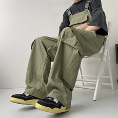 217-2-K2499-P85情侣装工装裤春夏季连体衣背带裤男女休闲裤~现货，男装工装外套，星座217-2