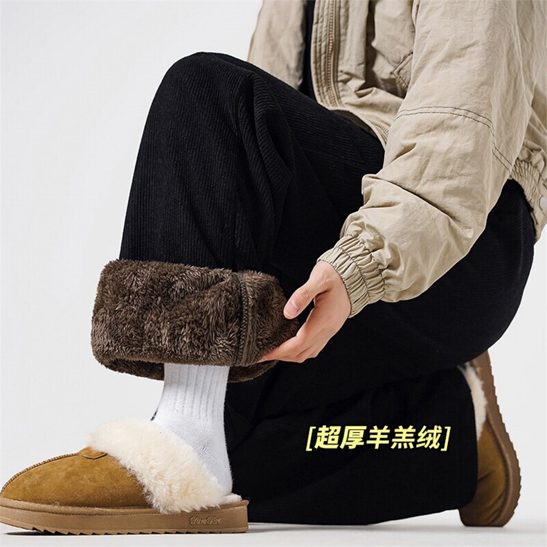 主推差价大~D2282-TP4068灯芯绒加绒卫裤男基础直筒长裤男,男装休闲裤,电商A102