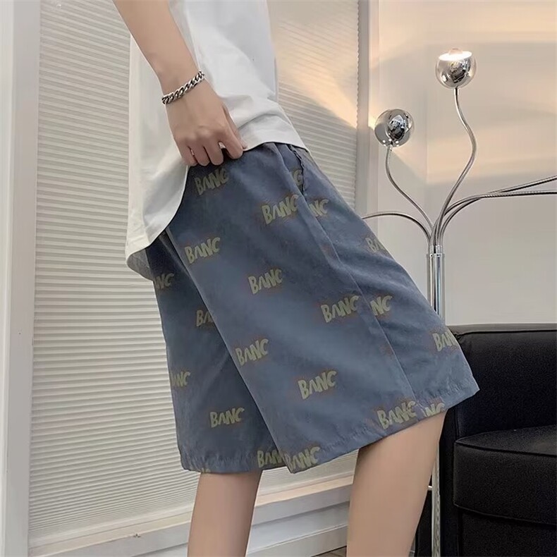 2024新款美式休闲短裤男夏季潮牌ins宽松五分裤现货K7727-P22,男装牛仔裤,星座512-3