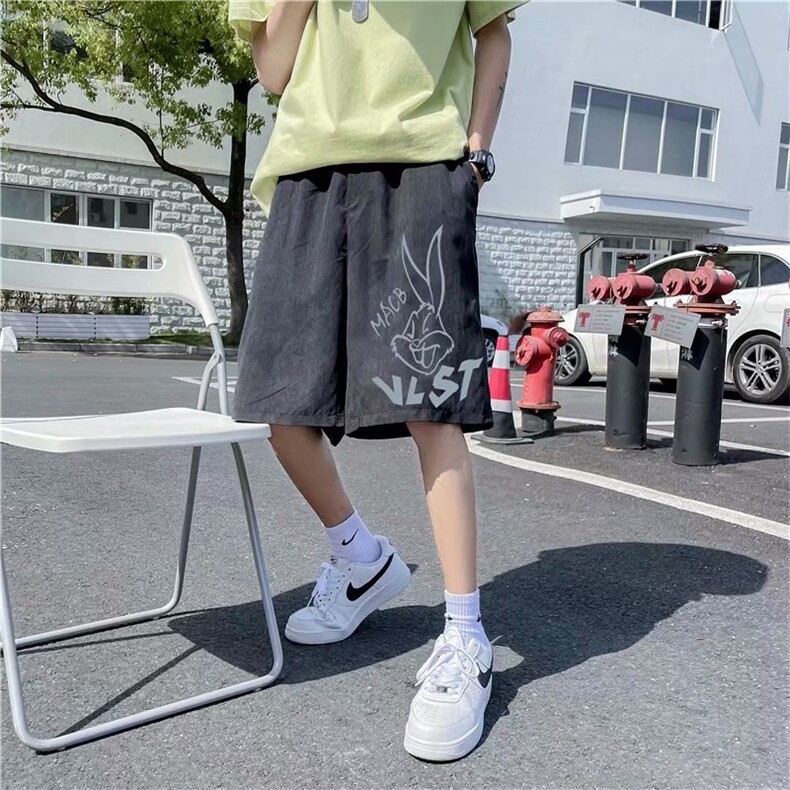 五分短裤男夏季薄款中裤新款运动宽松潮流青年沙滩裤子DK66-p20，男装牛仔裤，星座1008-2