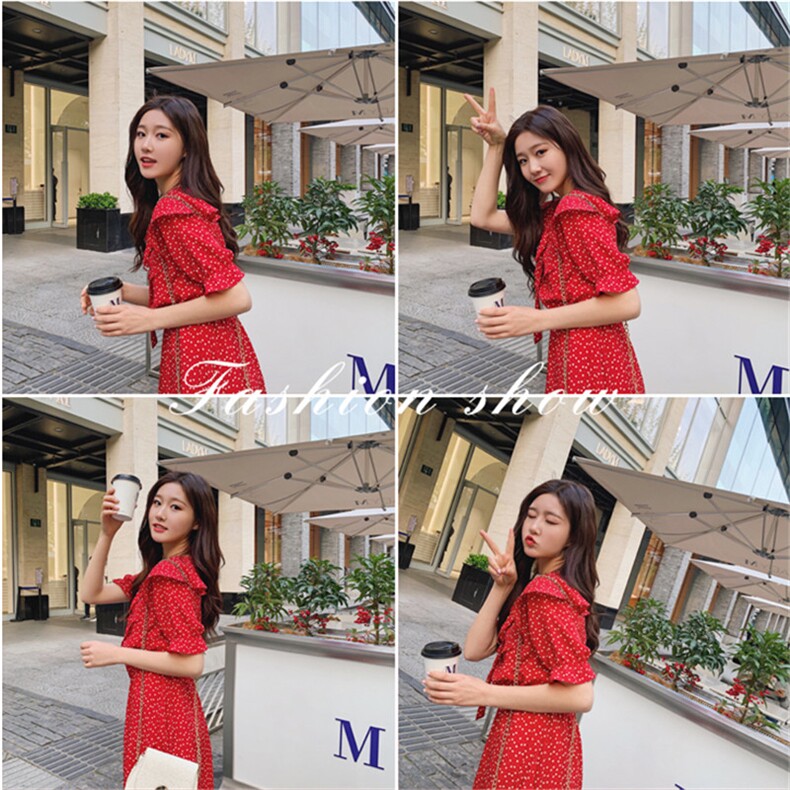 夏日清爽仙女裙小爱心度假连衣裙钱塘1318A-6635,女装连衣裙,西子