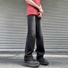 2025夏季双色直筒牛仔裤男美式休闲cleanfit裤子781/p58，男装牛仔裤，电商B381-2