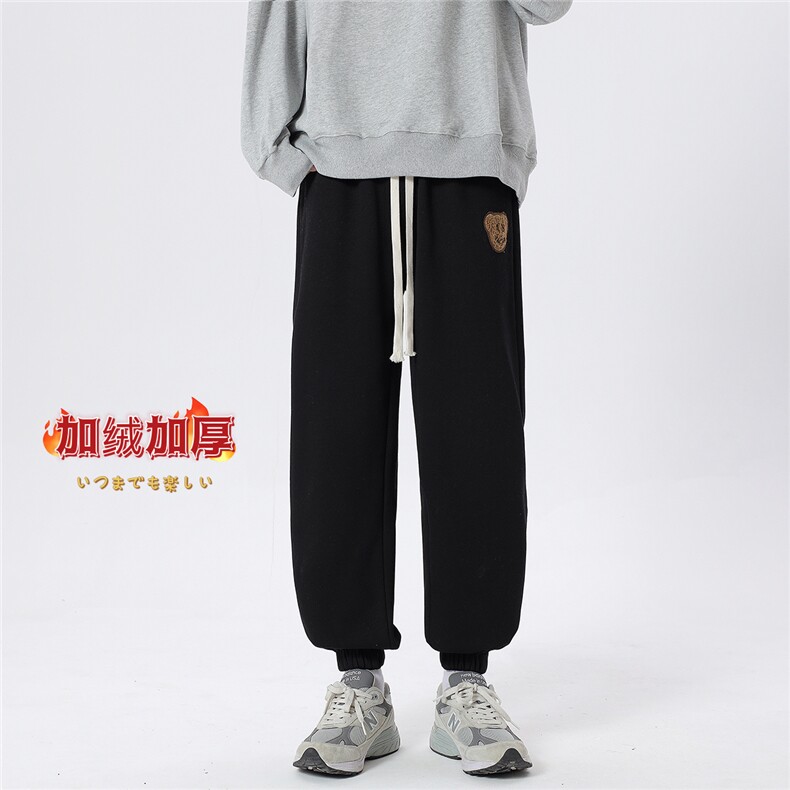 冬季加绒加厚休闲裤D329-QM554-P55-控78面料65棉35聚脂钎维图片