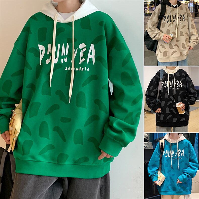 连帽卫衣男士秋季潮流牌ins宽松百搭连帽长袖上衣春秋款休闲外套，女装短外套，星座1206-1（原A206-1）