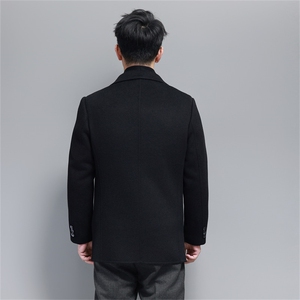 【皮尔卡丹专版】主推男士双面呢围巾羽绒服脱卸羽绒内胆外套图片