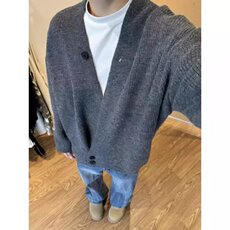 针织衫道袍毛衣秋季开衫老钱百搭松弛慵懒感上衣外套M8853，男装针织衫/毛衣，星座1116A（原606A-3）