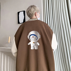摇粒绒棒球服男大码开衫卫衣男夹克BF86233-P65，男装夹克，电商A040