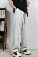 秋冬宽松情侣大码直筒裤刺绣华棉休闲百搭长裤K9911p55，男装休闲裤，电商D315A