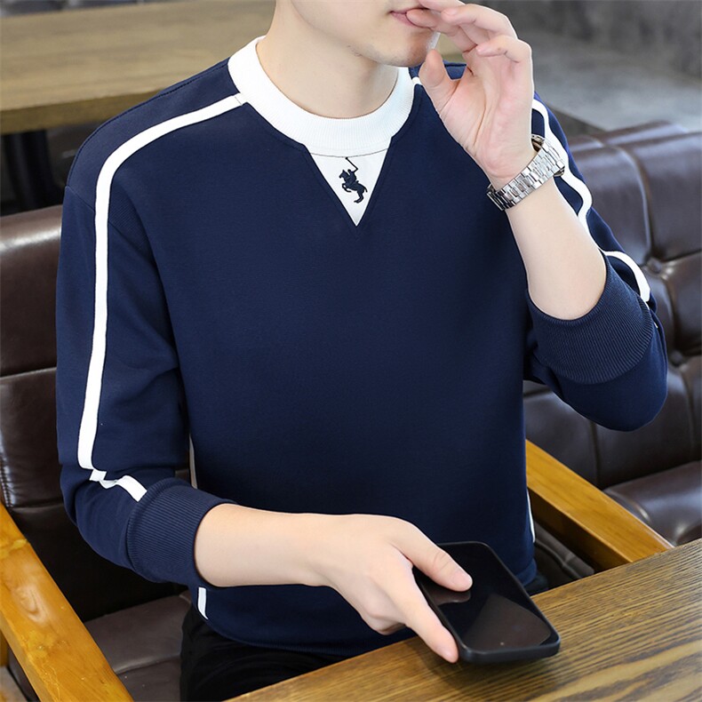 秋冬男士时尚百搭套头卫衣加绒加厚上衣XS7102-P55加绒P65,男装卫衣,星座1105-3