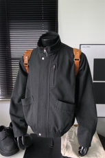 cleanfit美式全棉帆布多口袋大码短款夹克外套男J5247-特P88控158，男装夹克，电商A001-1