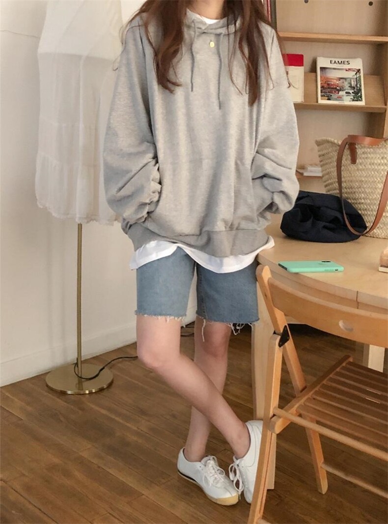 2021春夏简约牛仔短裤，女装，LMNC