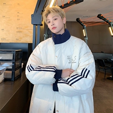 ！2025秋冬男士潮牌立领棉衣情侣卡通印花棉服外套MY203特P80，男装棉衣，电商B220