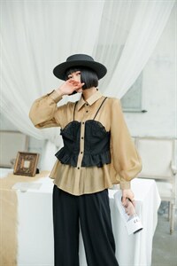 春季新款韩版衬衫，女装衬衫，唯蔓