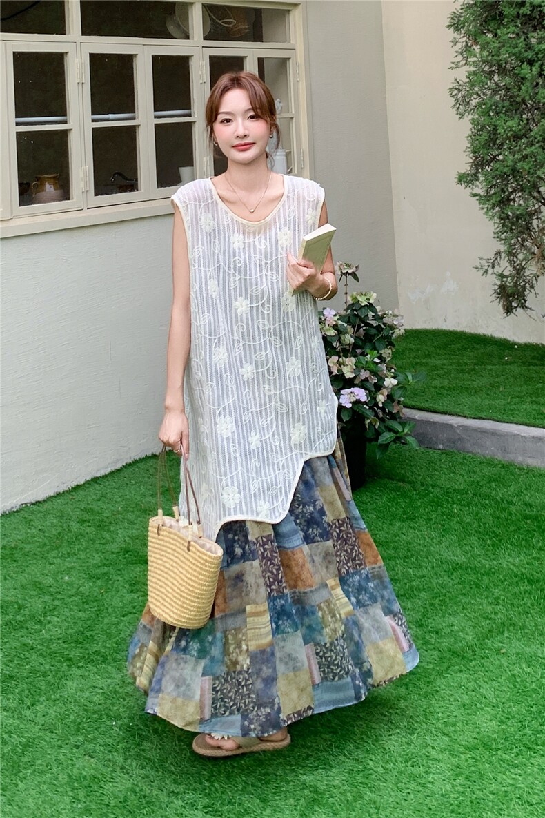 新品主推罩衫+波斯米亚吊带连衣裙套装2C375-507-P165-K248,女装套装/套裙,2C375