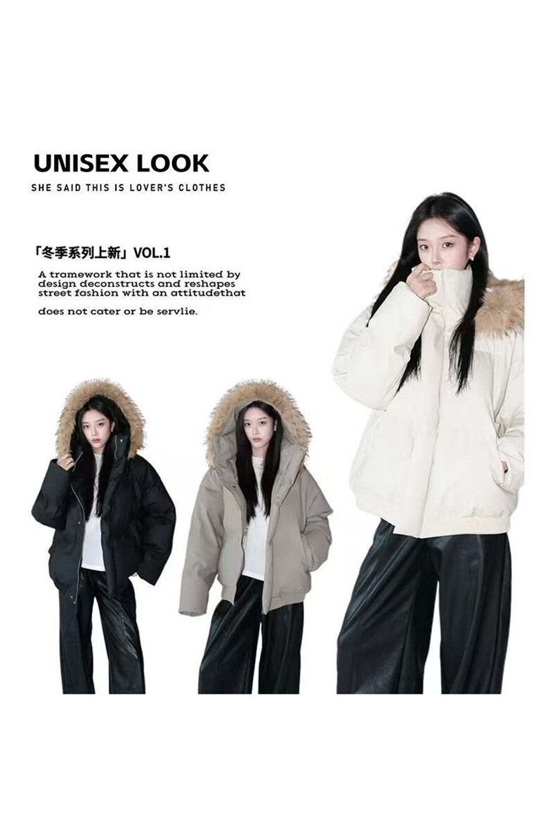 网图可拆卸连帽冬季白毛连帽PU皮棉衣棉服外套310A-MY9891-P88,男装棉衣,四季星座310A