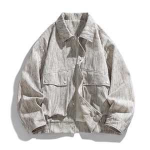 棒球服特批P70美式潮牌复古工装开衫外套男宽松休闲夹克男 SY2502图片
