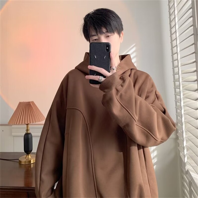 美式连帽卫衣春季高街加绒 WA131 P48图片