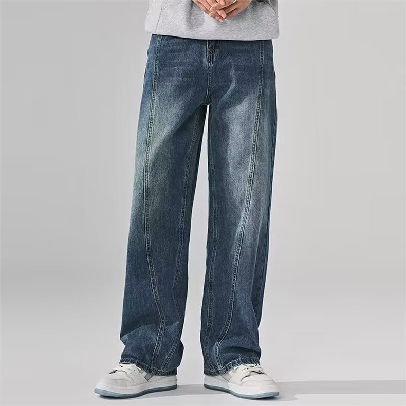 网络图现货美式复古潮牌水洗休闲百搭哈伦直筒阔腿裤JK8548-P48,男装休闲裤,星座715-7