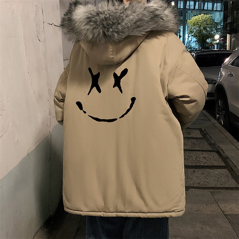 MM48190-P130冬季大毛领棉衣男士大码加厚棉袄男棉服,男装棉衣,电商A040